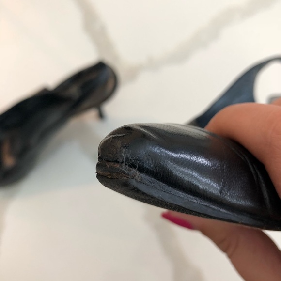 Stuart Weitzman Leather Point Heels - Picture 6 of 8